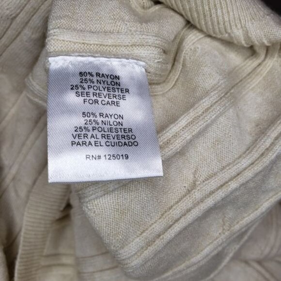 NWT Joseph A Long Sleeve Button Front Boyfriend Cardigan In Oatmeal Heather M - Picture 10 of 10